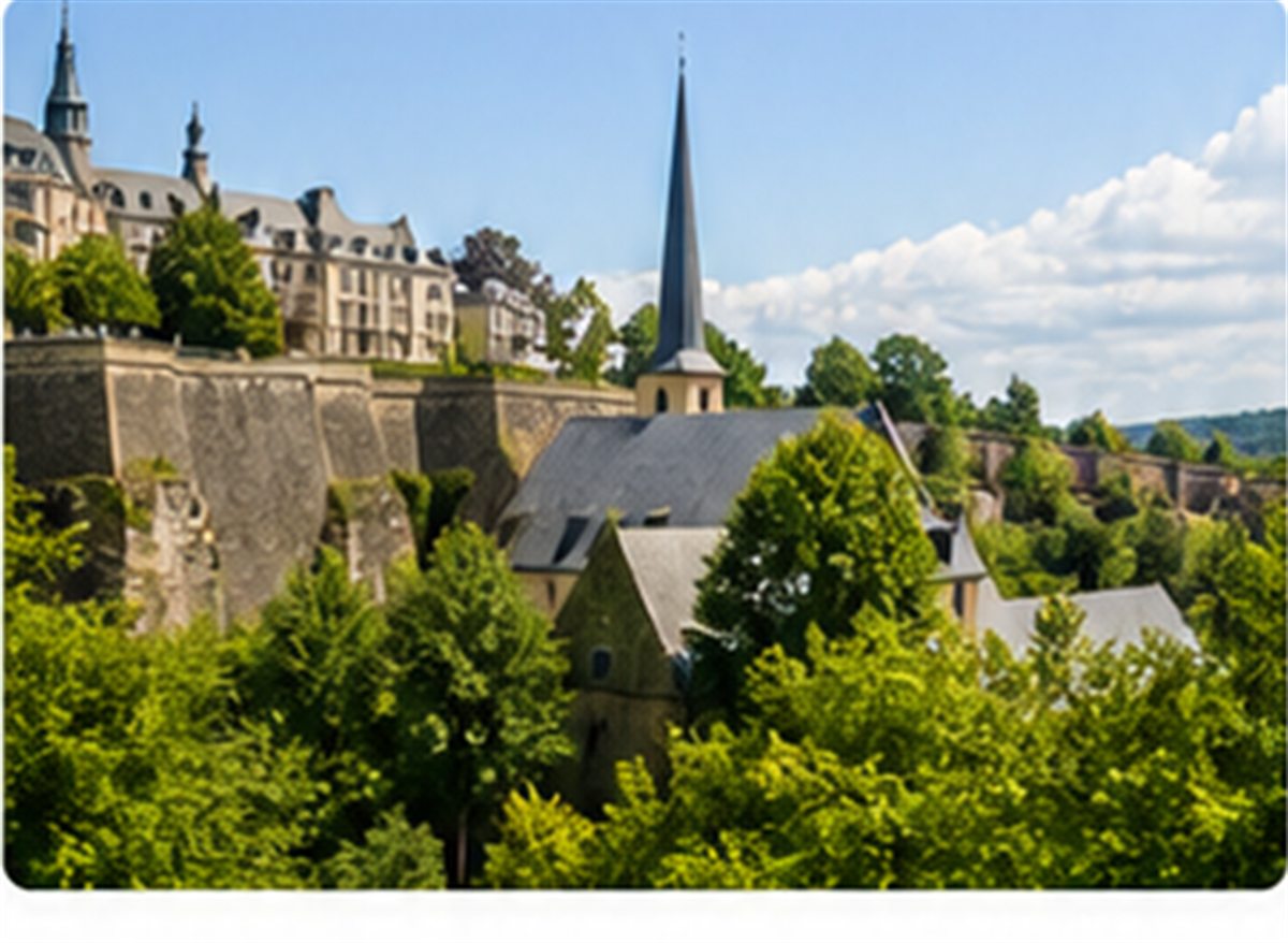 Luxembourg old town landscape
