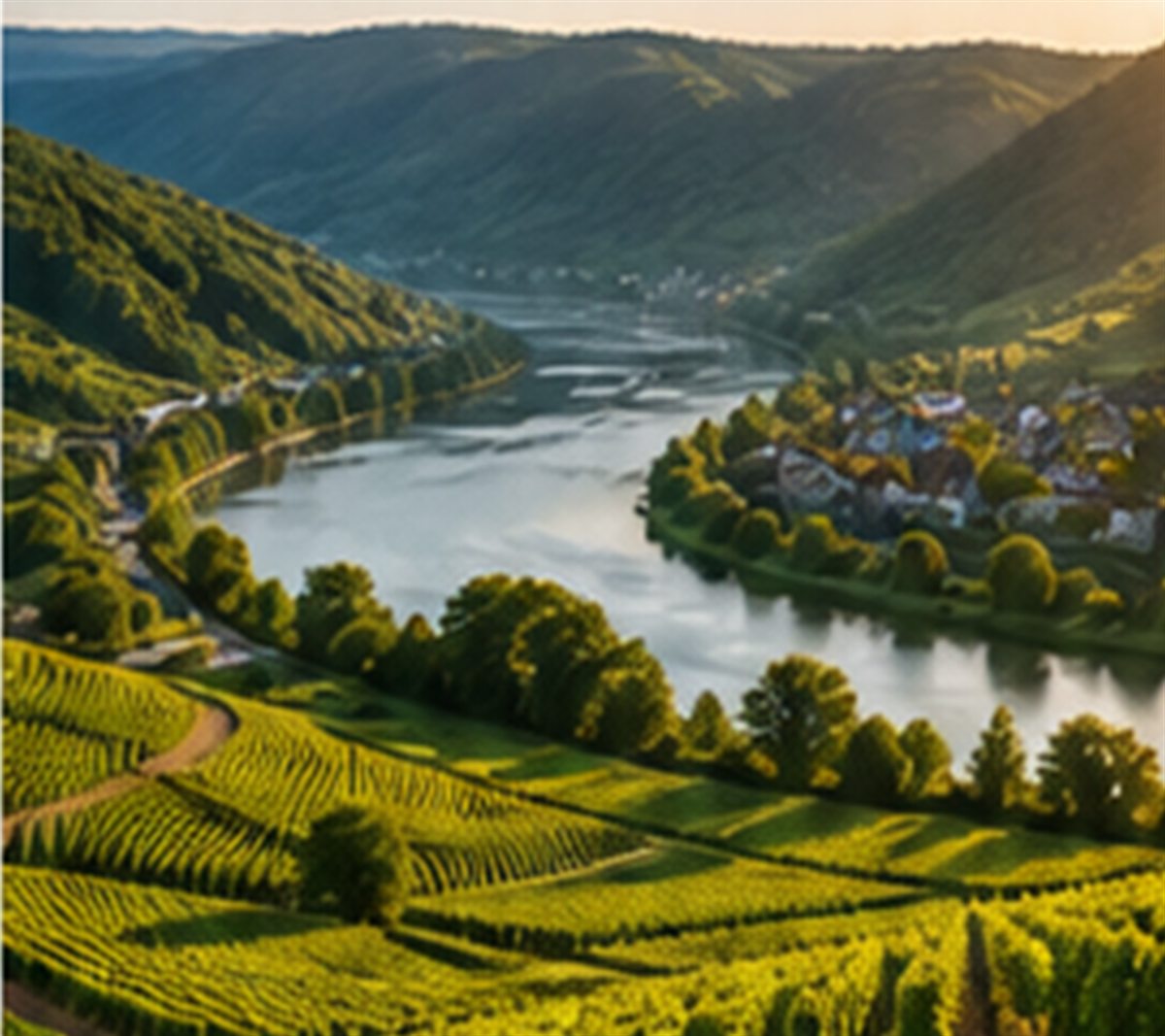 Luxembourg vineyard landscape