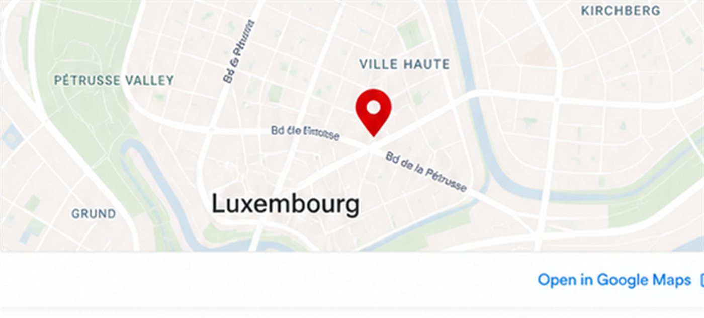 Map showing CHINALUX location in Luxembourg