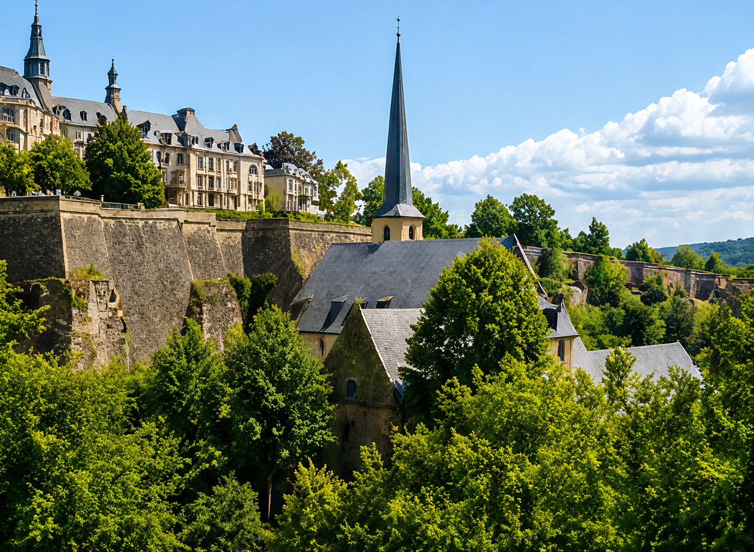 Luxembourg city view